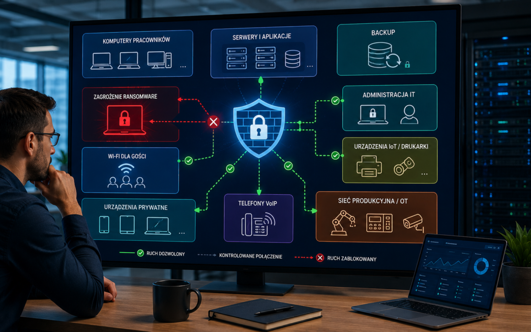 Segmentacja sieci firmowej — jak ograniczyć skutki ransomware i awarii?